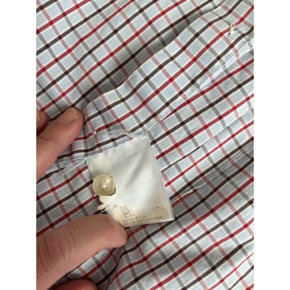 Olzen “ Dress Fit” Men’s Sz. 100 Checkered Classic Button Down. Fantastic Top - Picture 5 of 9